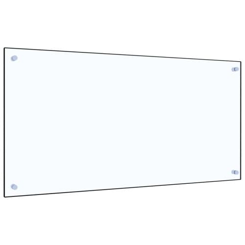 Stänkskydd transparent 100x50 cm härdat glas