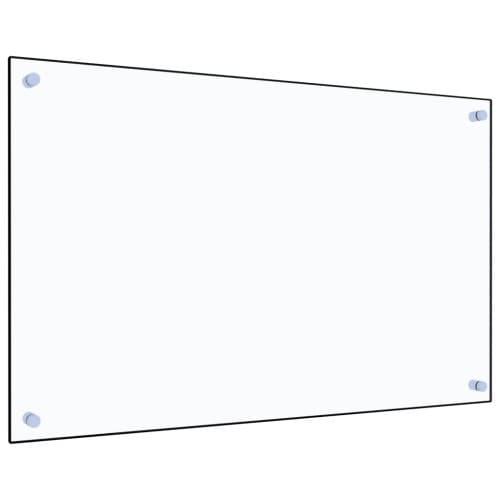 Stänkskydd transparent 80x50 cm härdat glas