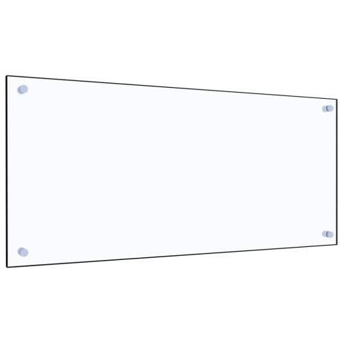 Stänkskydd transparent 90x40 cm härdat glas
