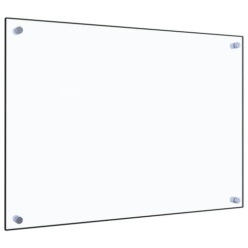Stänkskydd transparent 70x50 cm härdat glas
