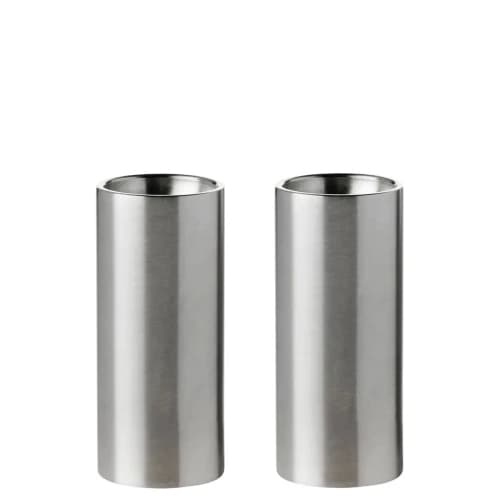 Stelton - Arne Jacobsen Cylinda Salt & Pepper Set (Steel)
