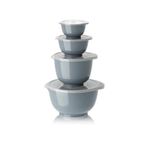 Rosti - Margrethe Bowls - Set of 4 + Lids (Dusty Blue)