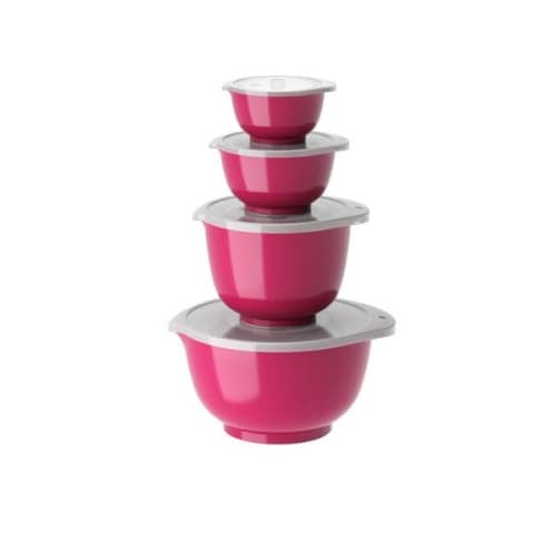 Rosti - Margrethe Bowls - Set of 4 + Lids (Beetrot)