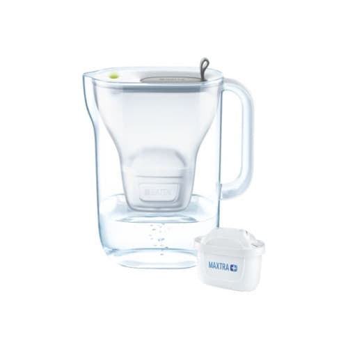 BRITA Fill&Enjoy Style - vattenfilterkanna - grå - Storlek 26.5 x 11 cm - Höjd 27.5 cm - 2.4 L