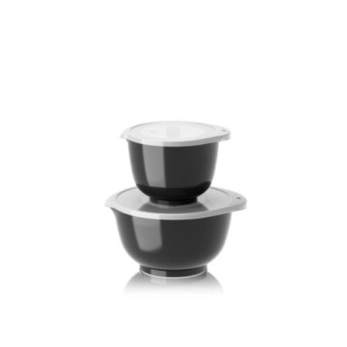 Rosti - NEW Margrethe bowls, Set of 2 + lids - Carbon black