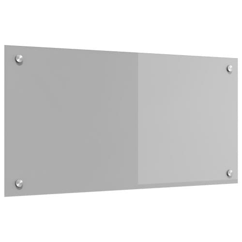 Kök Backsplash Ljusgrå 80x40x0,6 cm Härdat Glas