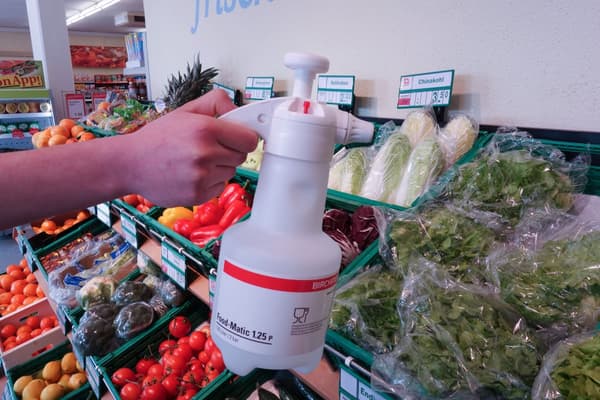 Birchmeier Livsmedelsgodkänd Handtryckspruta - Food-Matic 1.25P, Flatstrålemunstycke
