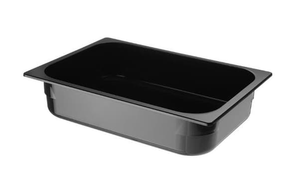 Polykarbonaattinen jäätelöalusta Musta 360x250x(K)80 mm