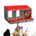 Pikkukuva 1 / 2: Kananpesälaatikko, turvallinen munien suoja, tilava muotoilu,Punainen 1BOX