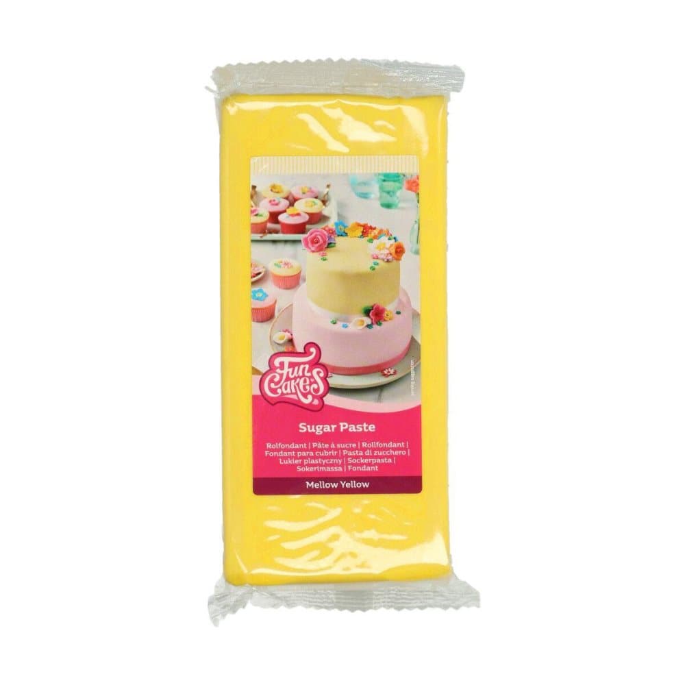 Mellow Yellow Sockerpasta 1 kg FunCakes