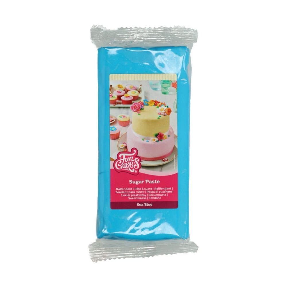 AZO-fri Sea Blue Sockerpasta 1 kg FunCakes