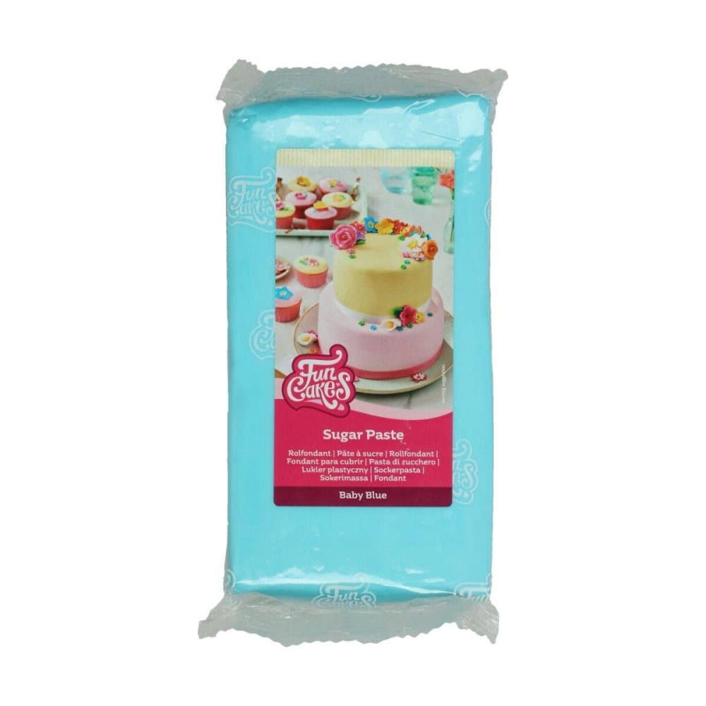 AZO-fri Baby Blue Sockerpasta 1 kg FunCakes