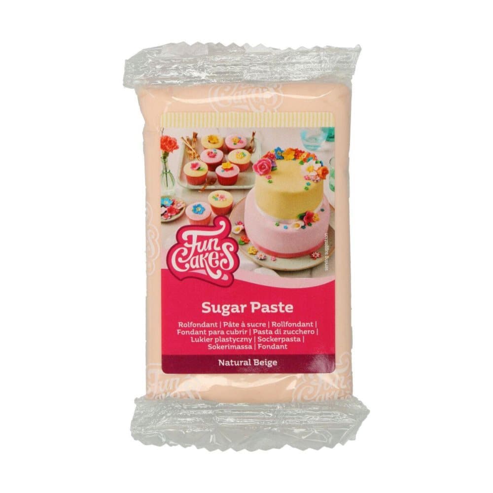 Natural Beige Sockerpasta FunCakes 250g