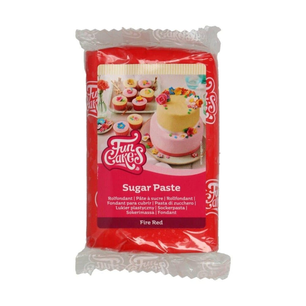 Fire Red Sockerpasta FunCakes 250g