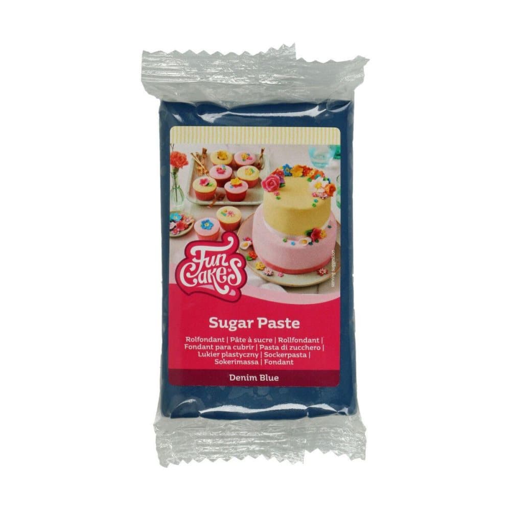 Denim Blue Sockerpasta FunCakes 250 g