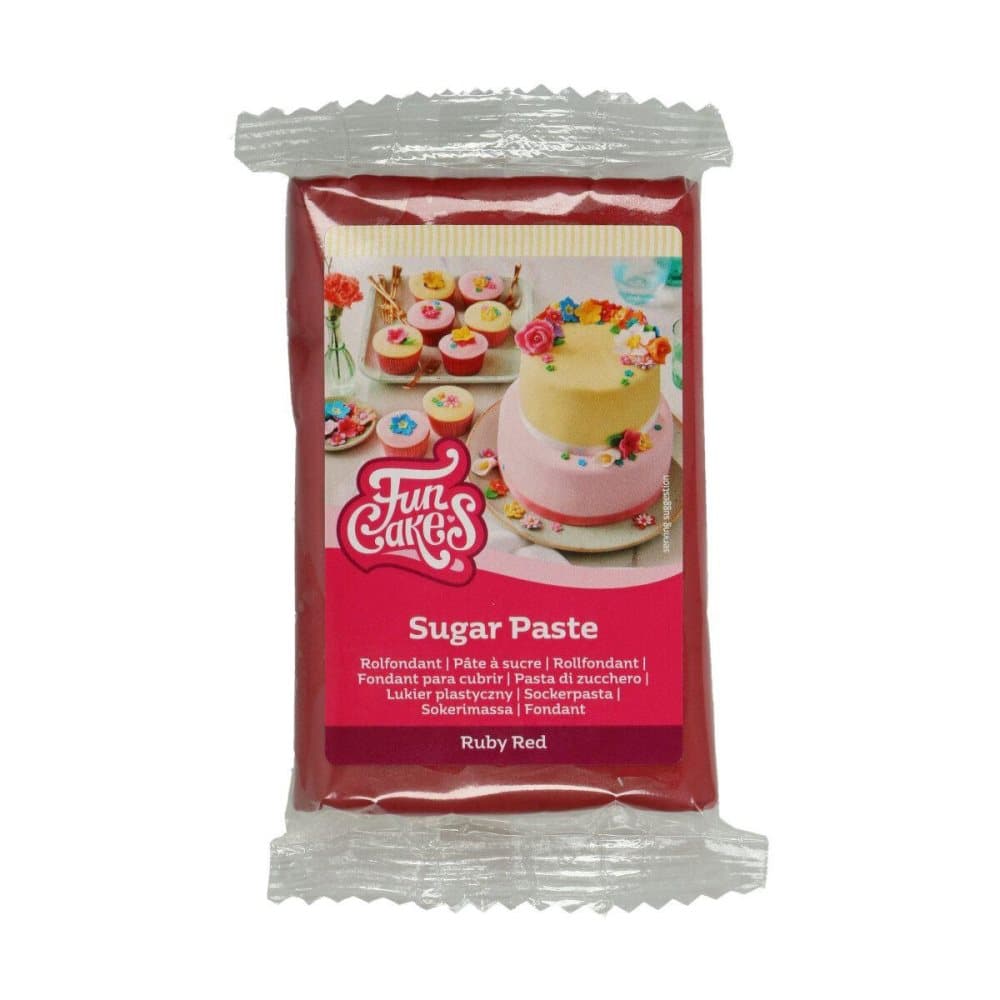 Ruby Red Sockerpasta FunCakes 250 g
