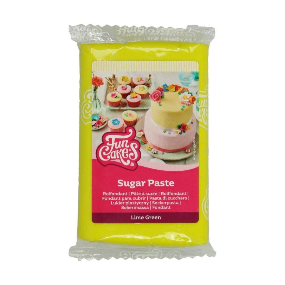 Lime Green Sockerpasta FunCakes 250g