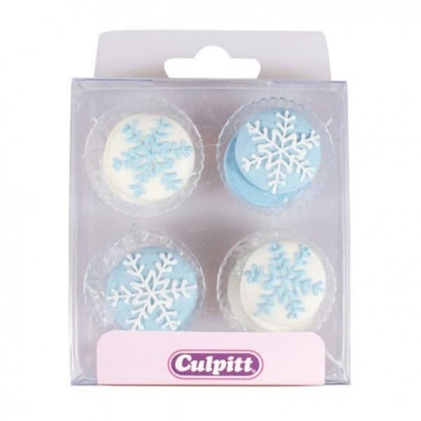 Socker Snöflingor 12 st Culpitt