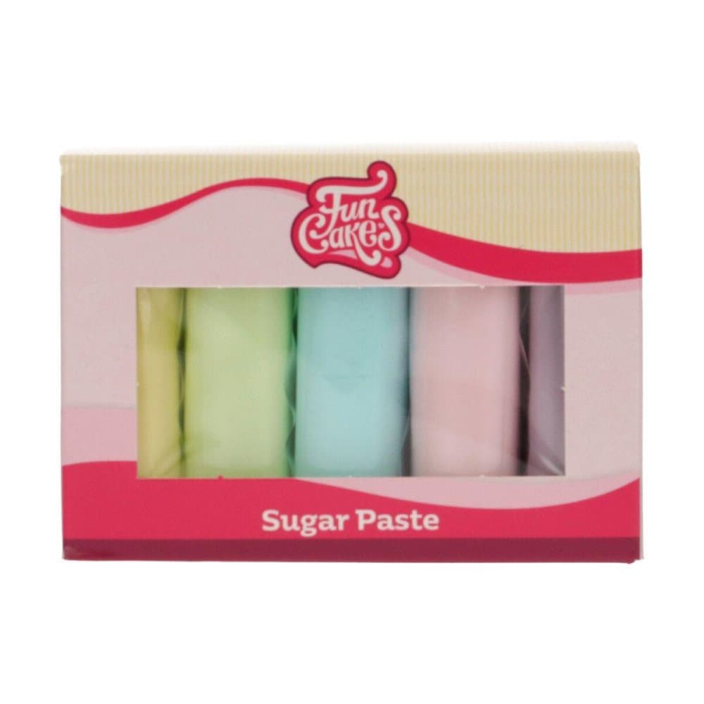 Multipack Pastellfärger 5x100g FunCakes Sockerpasta