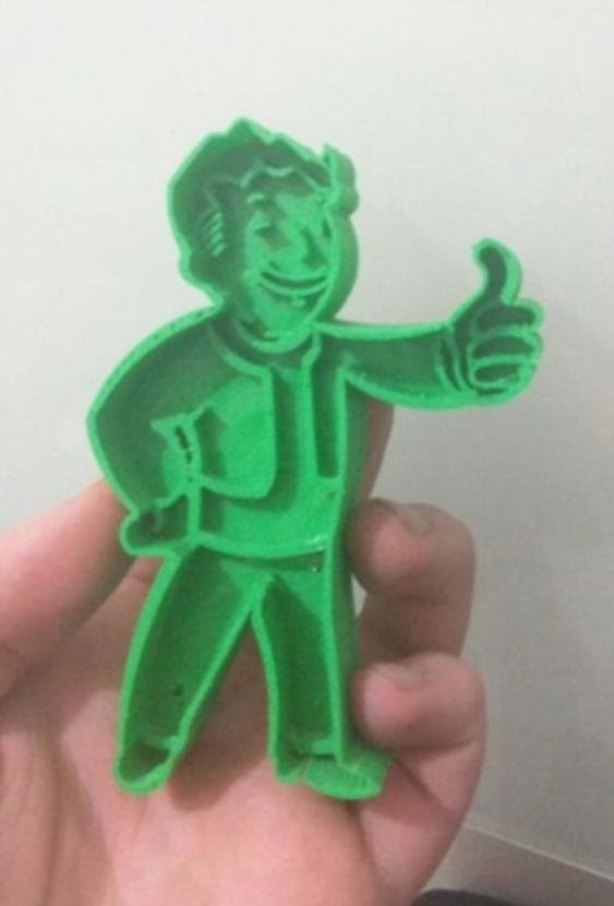 FALLOUT 4 VAULT BOY COOKIE CUTTER