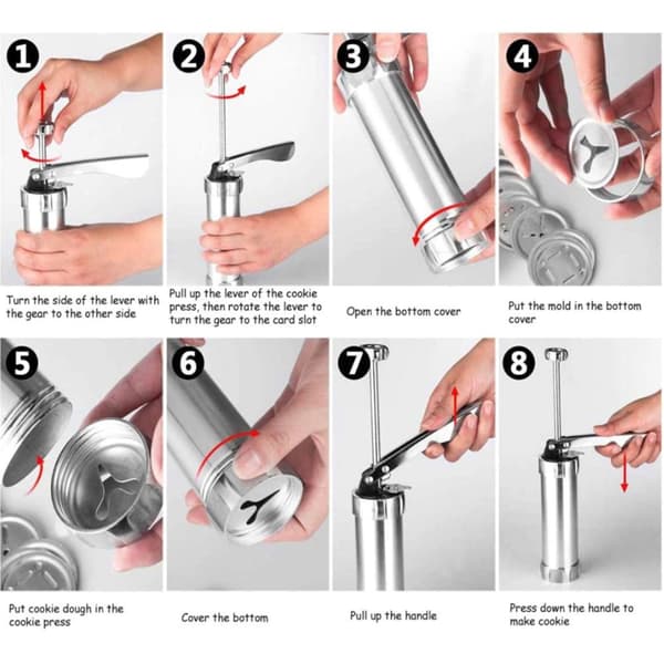 Biscuit Press Set cake Machine inklusive 20st designer