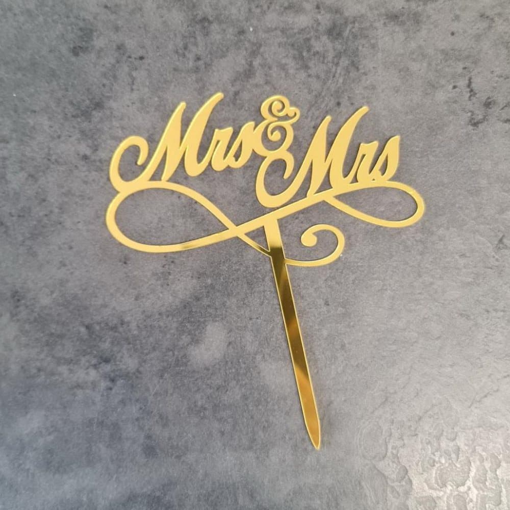 1st Liten Mr&Mrs Cake Topper