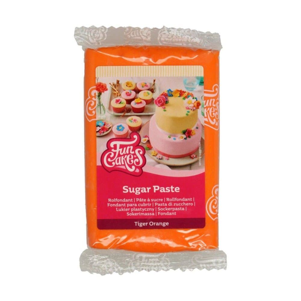 Tiger Orange Sockerpasta FunCakes 250g