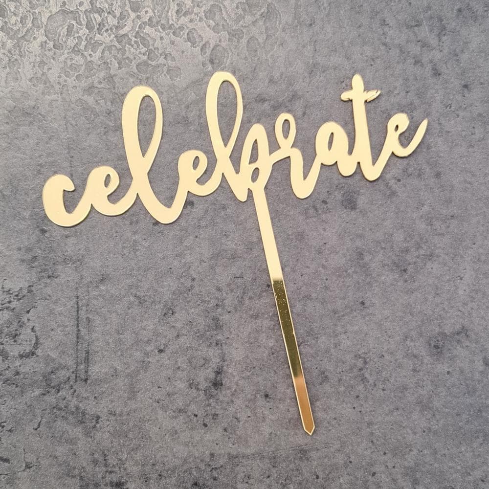 1st Celebrate Guld Cake Topper