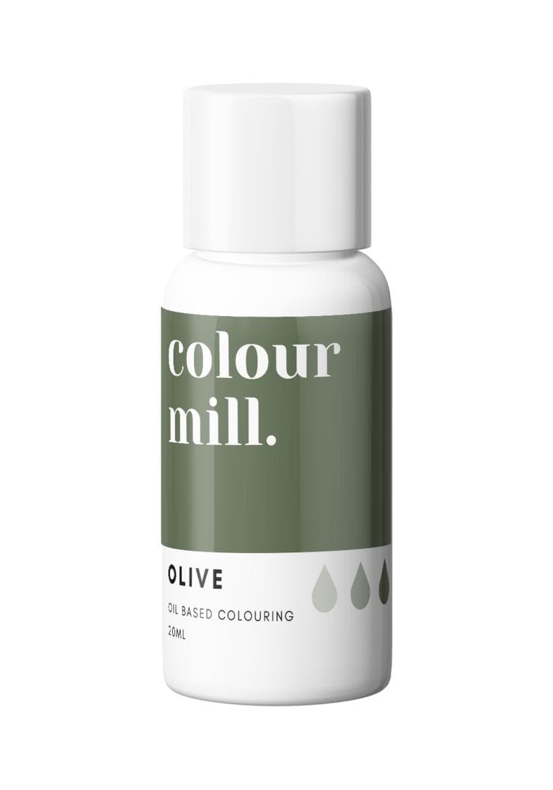 Olive 20ml Oljebaserad Ätbar Färg Colour Mill
