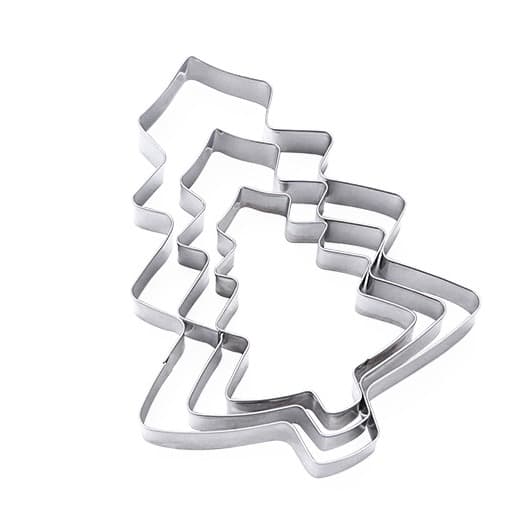 Bakformar Utstickare Julgran Rostfritt Stål 3-pack