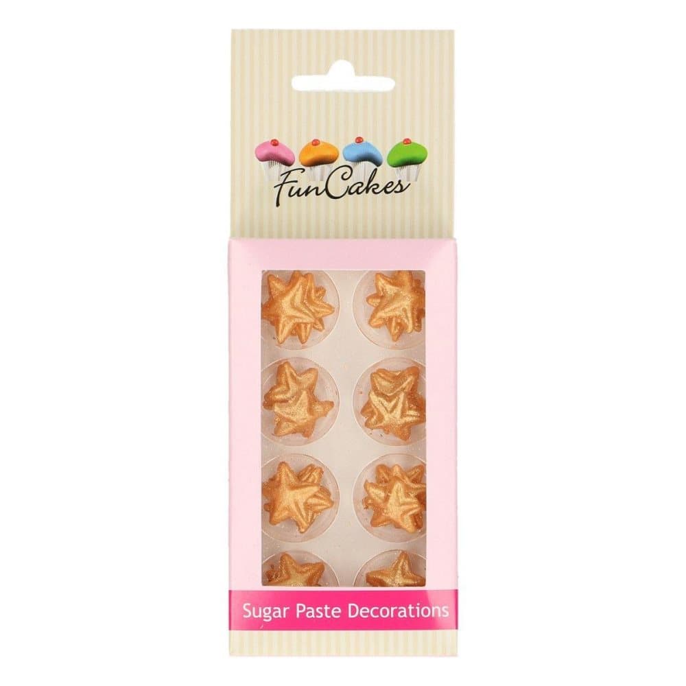 24st Guld Stjärnor Ätbara FunCakes