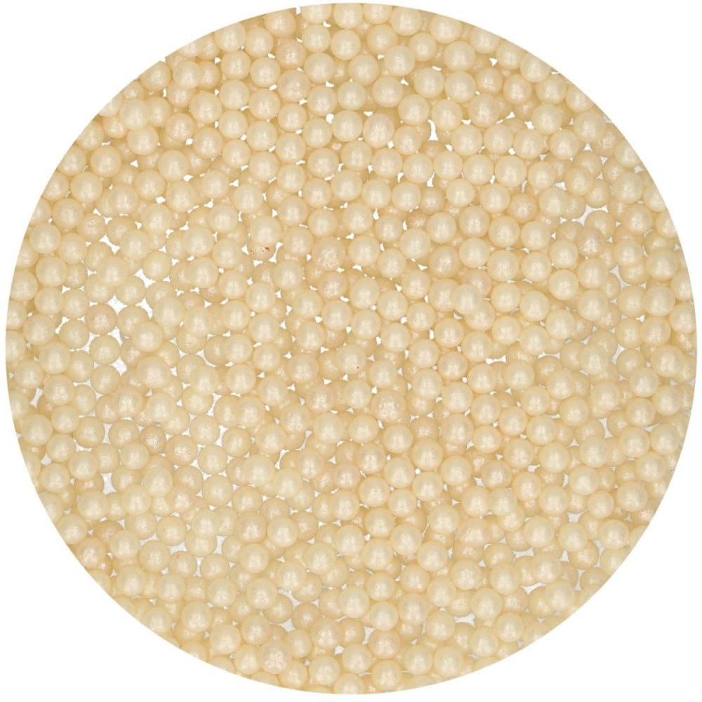 Medium Pearl Crème Sockerpärlor 40g Funcakes