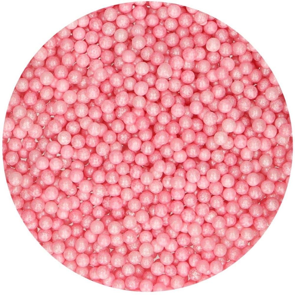 Medium Pearl Pink Sockerpärlor 40g Funcakes