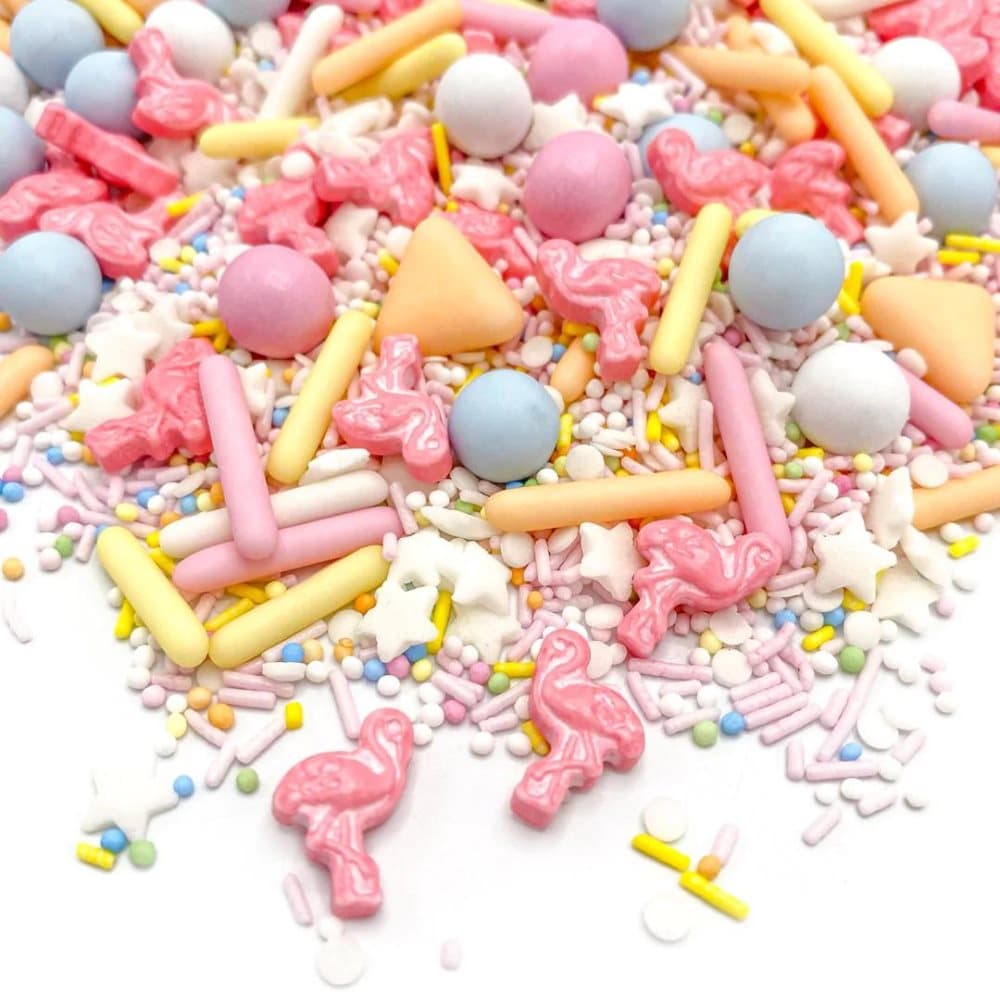 Funky Flamingo Mix UTAN E171 90g Strössel Happy Sprinkles