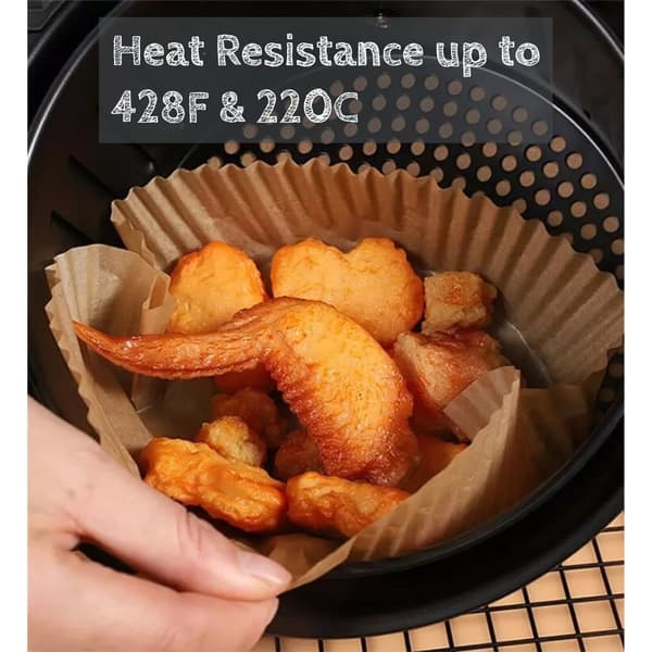 100pcs Air Fryer Disposable Paper Liner Non-Stick Pan Baking Papers