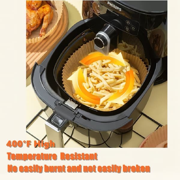100 st Air Fryer Engångspapper- Non-Stick Bakplåtspapper