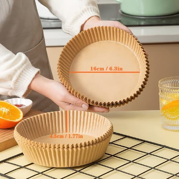 100pcs Air Fryer Disposable Paper Liner Non-Stick Pan Baking Papers