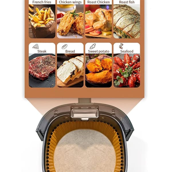 100pcs Air Fryer Disposable Paper Liner Non-Stick Pan Baking Papers