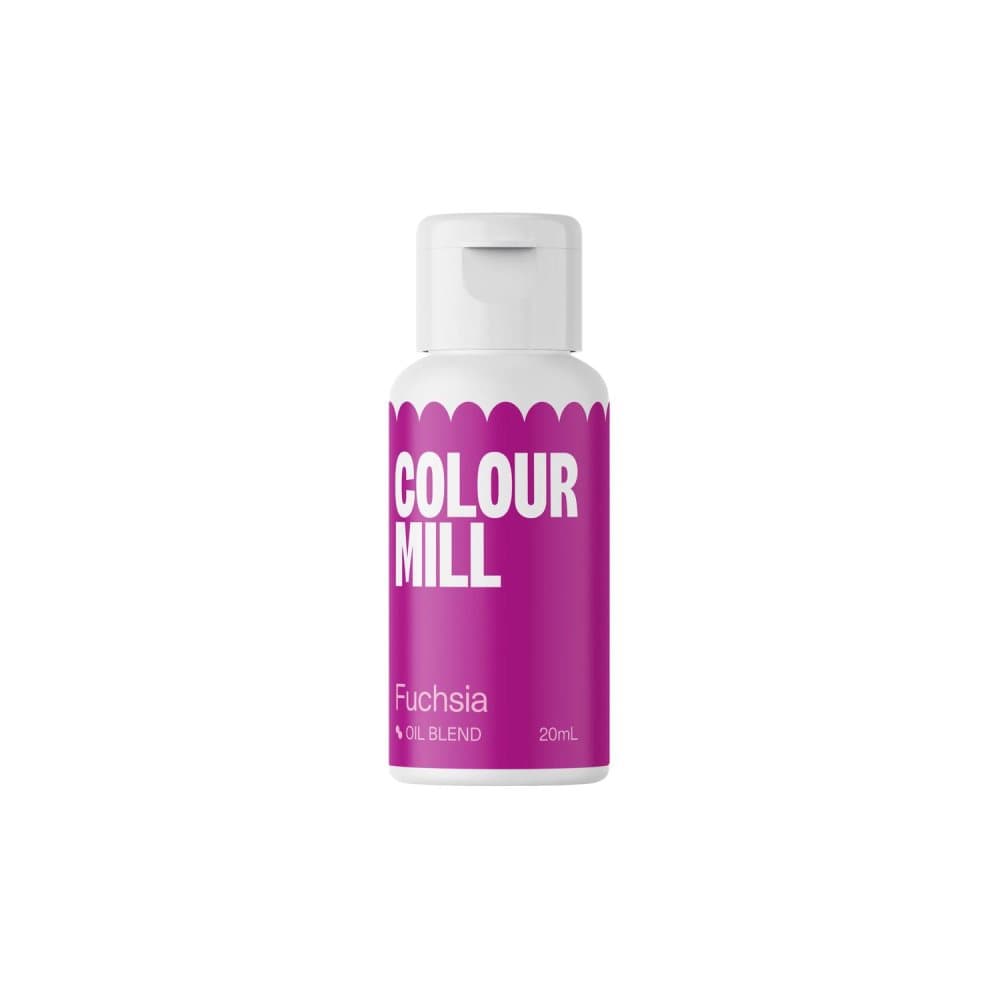 Fuchsia 20ml UTAN E171 Oljebaserad Ätbar Färg Colour Mill