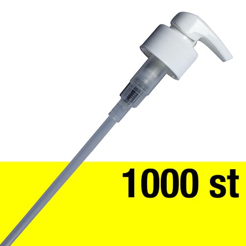 Pump med 15 cm stigrör, låda m. 1000 st