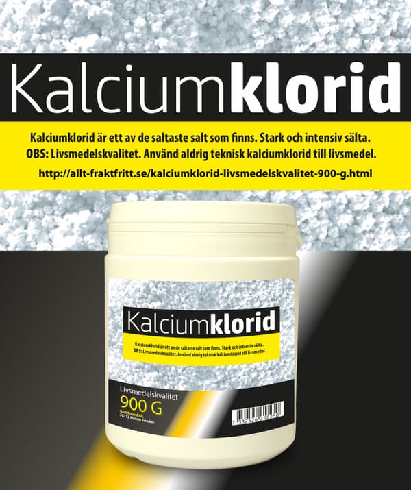 Kalciumklorid livsmedelskvalitet 900 G
