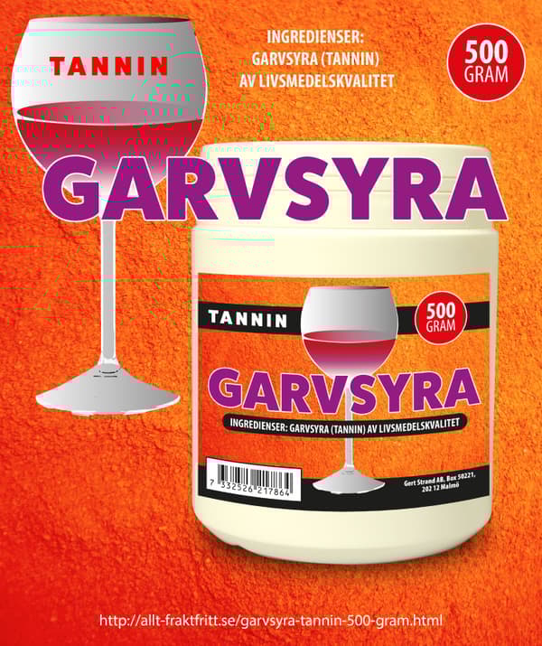Garvsyra (Tannin) 500 gram