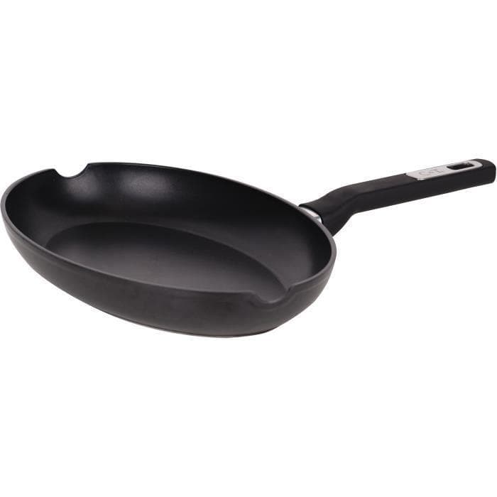 Mysig & trendig 3343264 ALUMINIUM Non-Stick Fish Pan-Soft Touch handtag-34x23cm-alla värmekällor inklusive induktion