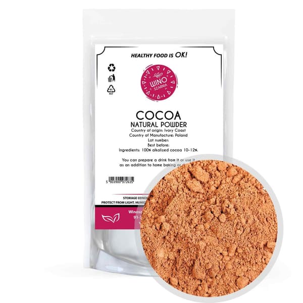 NATURLIG kakaopulver 200g, ikke-alkaliseret