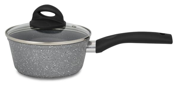 Kasserolle med keramisk belægning Stonite 16 cm + gratis låg