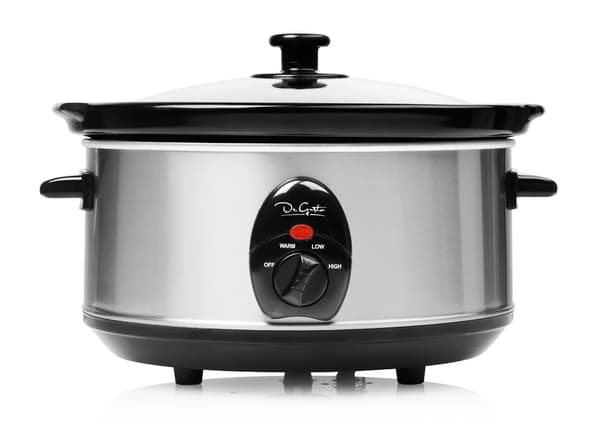 3,5 l slowcooker med stentøjsindsats og varmholdningsfunktion