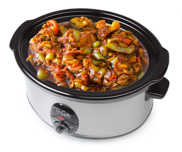 3,5 l slowcooker med stentøjsindsats og varmholdningsfunktion