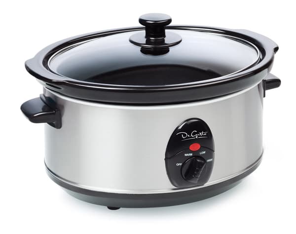 3,5 l slowcooker med stentøjsindsats og varmholdningsfunktion