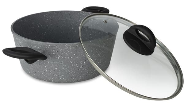 Stoniittikeraaminen ruukku 24 cm + ilmainen kansi