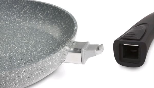 Stonitbelagt wok 30 cm med aftageligt håndtag